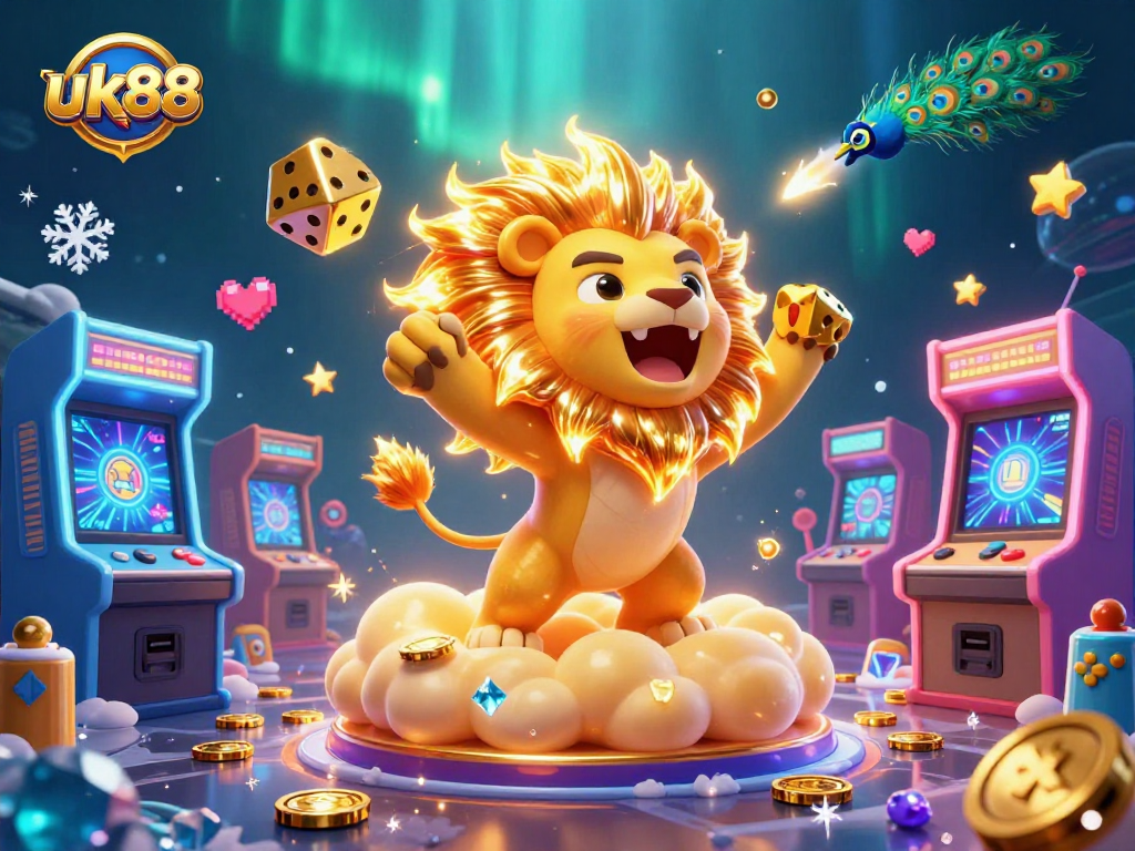 Engage with exciting uk88 gaming action featuring colorful casino elements and dynamic characters.
